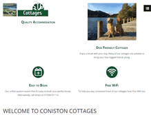 Tablet Screenshot of conistoncottages.co.uk
